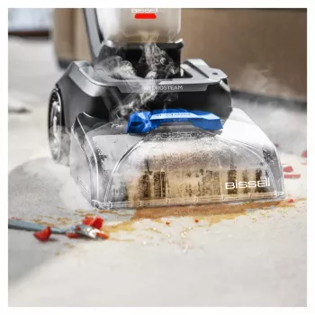 Bissell PowerWash HydroSteam kilimų valymo mašina, vaikščiojamoji, juoda, mėlyna, titano