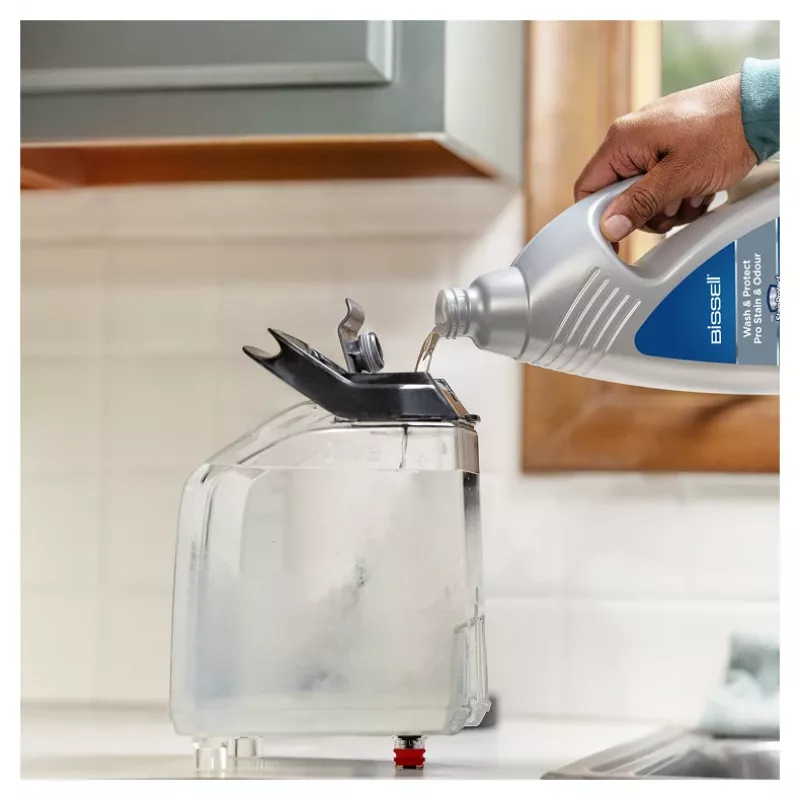 Bissell PowerWash HydroSteam kilimų valymo mašina, vaikščiojamoji, juoda, mėlyna, titano