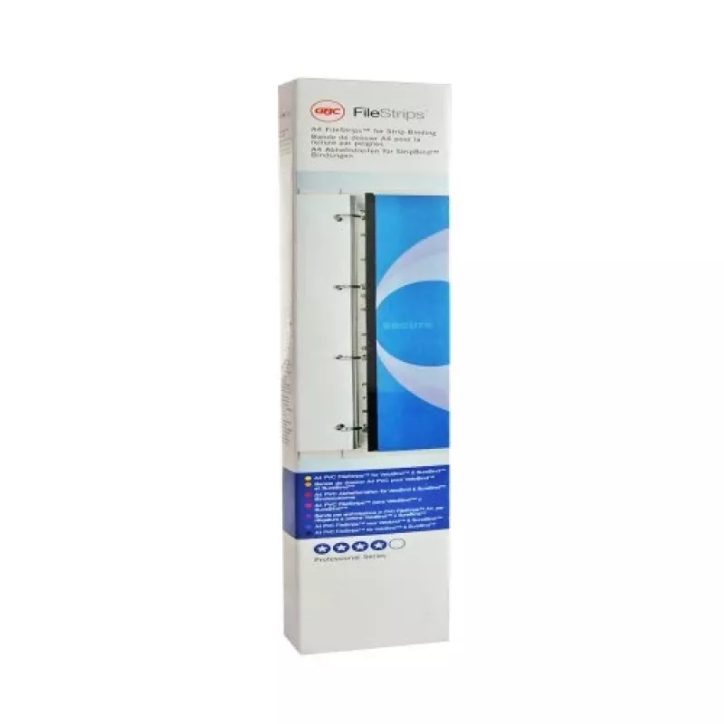 GBC Filestrip CombBind skaidrios juostelės, PP, A4, 245 g, 100 vnt.
