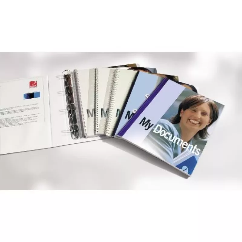 GBC Filestrip CombBind skaidrios juostelės, PP, A4, 245 g, 100 vnt.