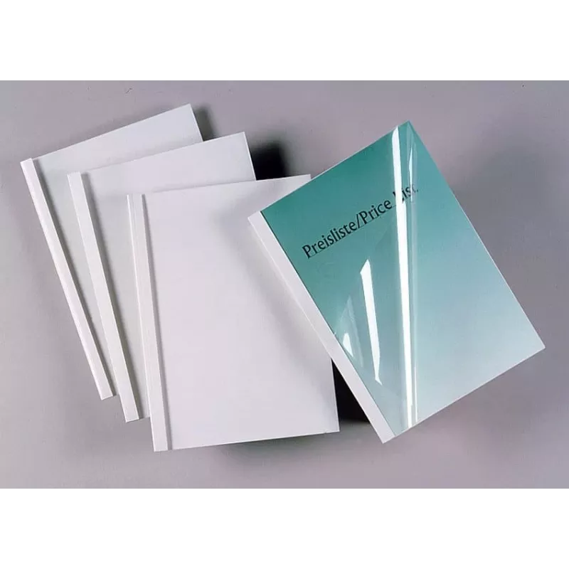 GBC Thermal Binding Covers Standard A4 6mm – A4, PVC, Balti, 50 lapų, 240 g/m², 6 mm