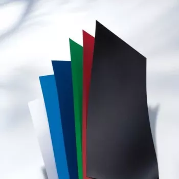 GBC Poly Opaque įrišimo viršelis A4 300 mikronų, mėlynas, matinis, 25 vnt.