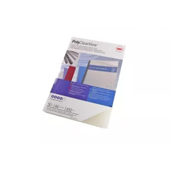 GBC Binding Cover Poly Clear View A4 450 Micron Matinis, permatomas, 0,45 mm, 50 vnt.