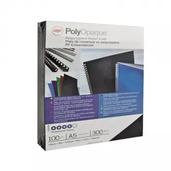GBC Binding Cover Poly Opaque A4 300 Micron, A4, PVC, Mėlyna, Matinis, 0,3 mm, 100 vnt.