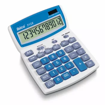 Rexel stalinis skaičiuotuvas Ibico 212X, 12 skaitmenų, 144 mm, 212 mm, 212 mm