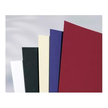 GBC Binding Cover A4 Plain 250 gsm – balti kieti viršeliai dokumentams, 100 vnt.