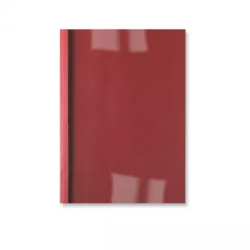 GBC LeatherGrain terminiai viršeliai 1,5 mm raudoni (100 vnt.), A4, PVC, raudoni, permatomi, matiniai, 15 lapų, 1,5 mm