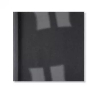GBC LeatherGrain termoįrišimo viršeliai 3 mm juodi (100 vnt.), A4, PVC