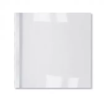 GBC LeatherGrain termoįrišimo viršeliai 1,5 mm balti (100 vnt.), A4, PVC, permatomi, balti, matiniai, 15 lapų, 1,5 mm