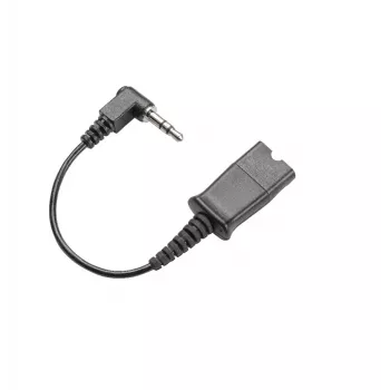 POLY 2.5mm iki QD auksinis kabelis 0,45 m patvarus