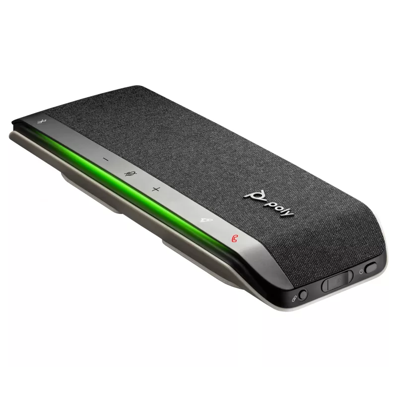 HP Poly Sync 40 garsiakalbio mikrofonas USB-A USB-C, sidabrinis, 30 h