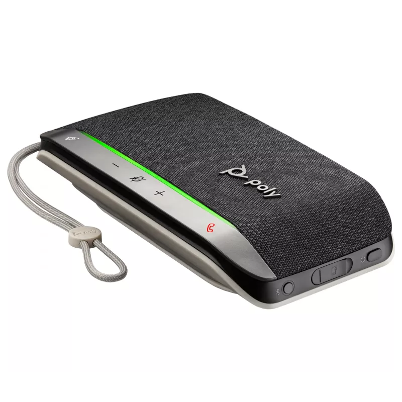 HP Poly Sync 20 USB-A garsiakalbis su mikrofonu, PC, sidabrinis, 0,715 m, IP64, Windows 10, Windows 11, MacOS