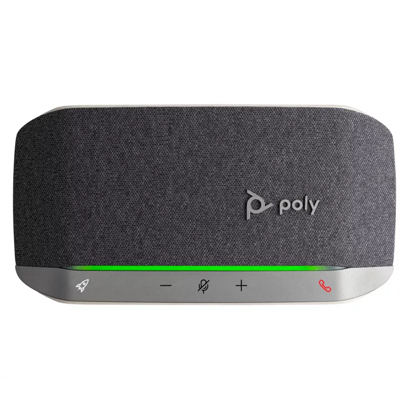 HP Poly Sync 20 USB-A garsiakalbis su mikrofonu, PC, sidabrinis, 0,715 m, IP64, Windows 10, Windows 11, MacOS
