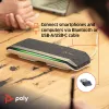HP Poly Sync 40+ su Microsoft Teams sertifikatu USB-A USB-C garsiakalbis + BT700 USB-A adapteris