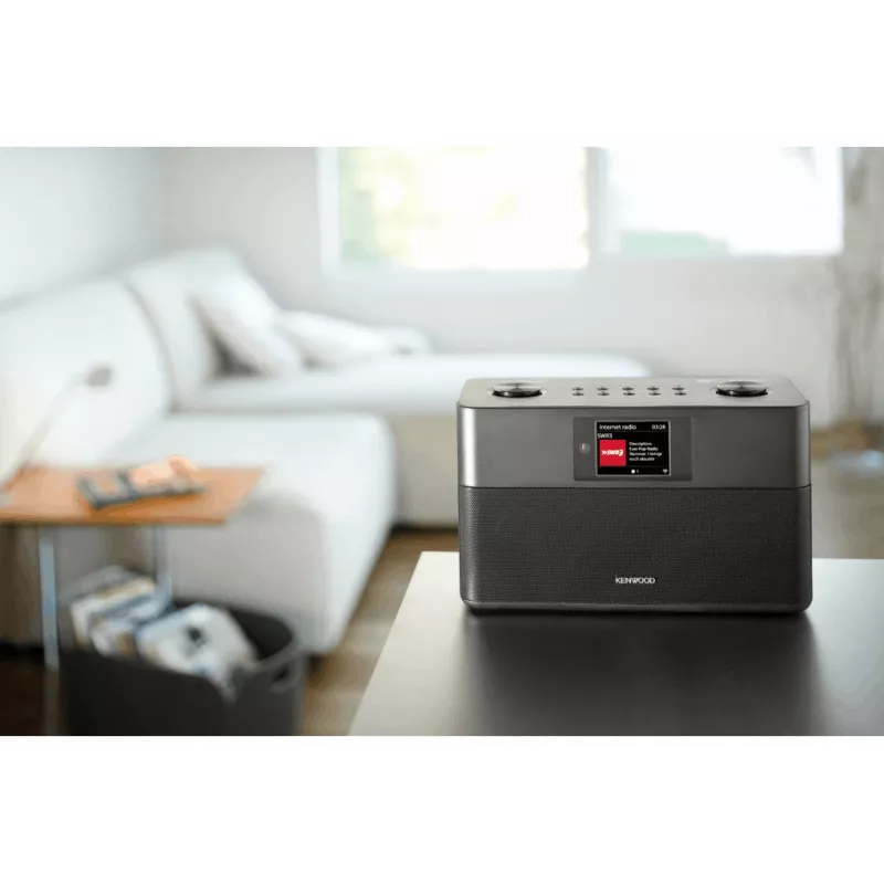 Kenwood CR-ST100S-B internetinis radijo imtuvas, juodas