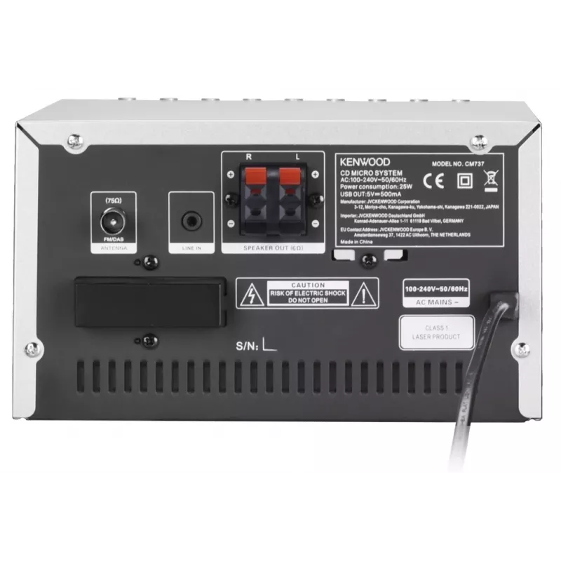 Kenwood M-7000S Namų mini audio sistema 30 W Sidabrinė