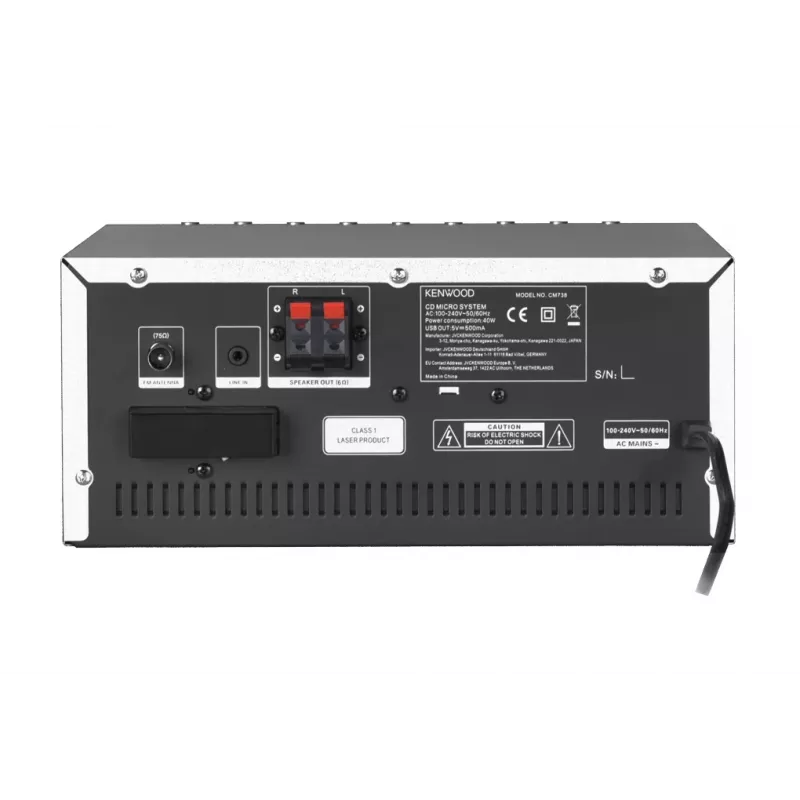 Kenwood M-9000S Namų mini garso sistema 50 W Sidabrinė