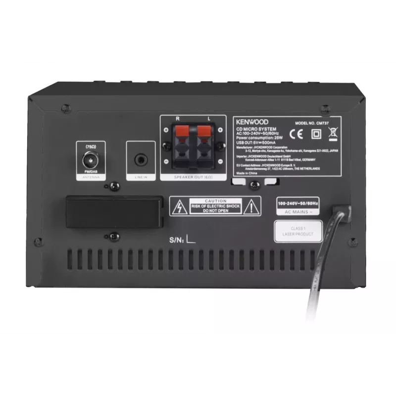 Kenwood M-7000S Namų mini audio sistema 30 W Juoda