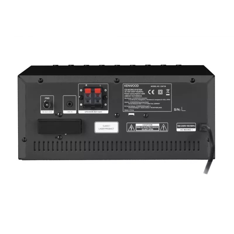 Kenwood M-9000S Namų audio mini sistema 50 W Juoda
