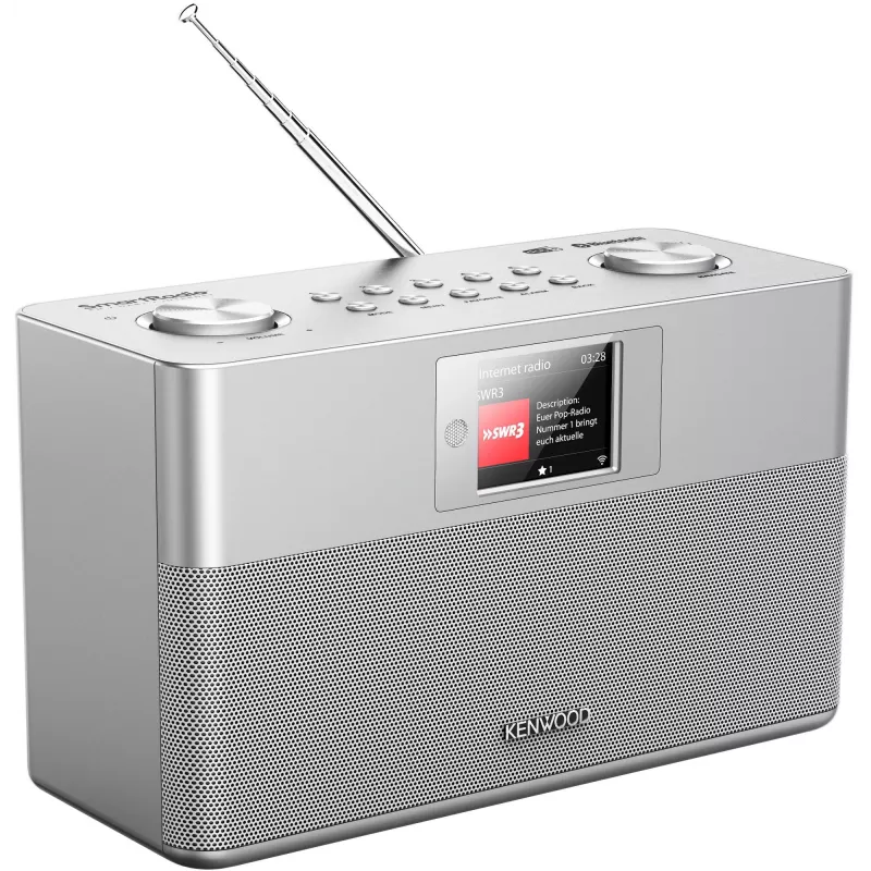 Kenwood CR-ST100S-S internetinis radijo imtuvas sidabrinis