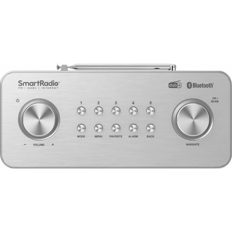 Kenwood CR-ST100S-S internetinis radijo imtuvas sidabrinis