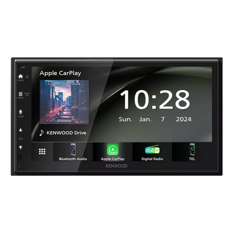 Kenwood DMX6523DABS automobilinis medijos imtuvas Juodas Wi-Fi Bluetooth