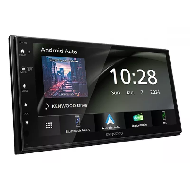 Kenwood DMX6523DABS automobilinis medijos imtuvas Juodas Wi-Fi Bluetooth