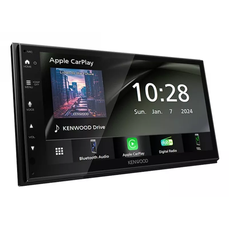 Kenwood DMX6523DABS automobilinis medijos imtuvas Juodas Wi-Fi Bluetooth