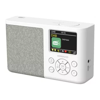 Kenwood CR-M33DAB nešiojamas DAB+ radijo imtuvas baltas