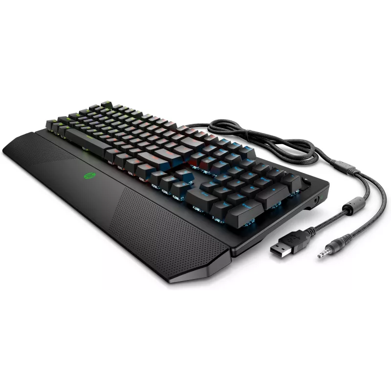 HP Pavilion Gaming Keyboard 800, pilno dydžio (100%), laidinis, USB, mechaninis, juodas