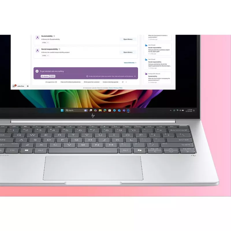 HP EliteBook 8 G1a AI 14, AMD Ryzen AI 5 340, 14 colių WUXGA, 16 GB, 512 GB SSD, Windows 11 Pro