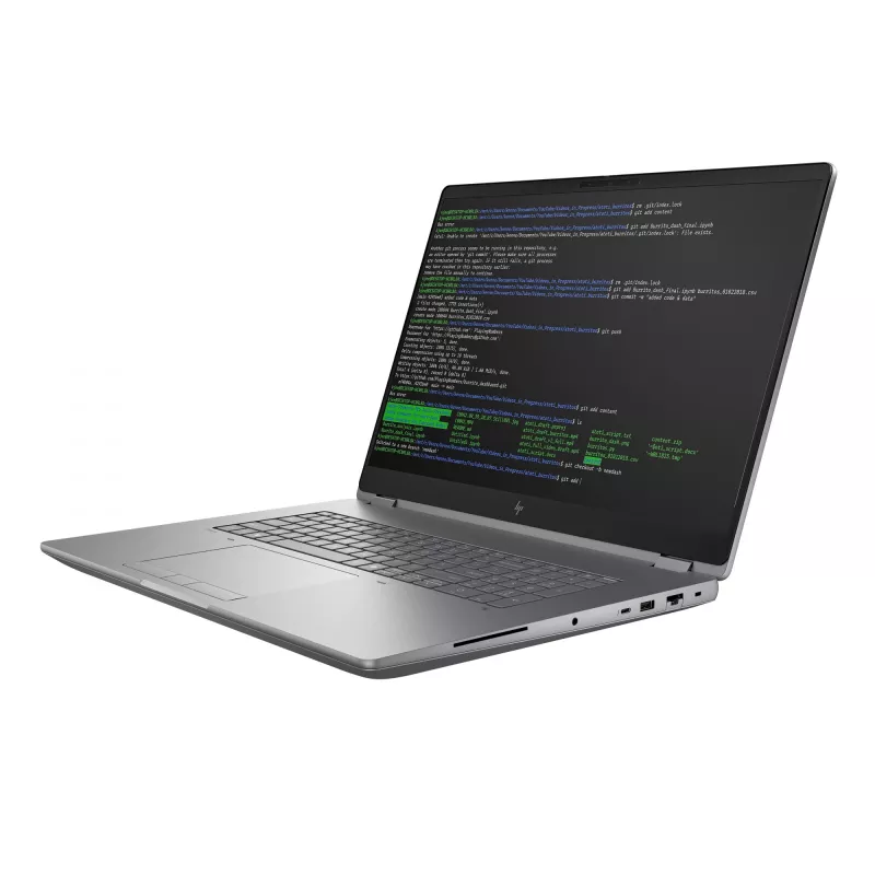 HP ZBook Fury G1i nešiojama darbo stotis Intel Core Ultra 9 285HX 45,7 cm (18 colių) WQXGA 64 GB DDR5-SDRAM 2 TB SSD NVIDIA RTX PRO 2000 Blackwell Wi-Fi 7 (802.11be) Windows 11 Pro AI darbo stotis, AI asmeninis kompiuteris sidabrinė