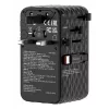 Verbatim Charge 'n' Travel 70W 2C Universalus kelioninis adapteris su įtraukiamais laidais juodas