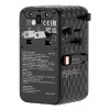 Verbatim Charge 'n' Travel 70W 2C Universalus kelioninis adapteris su įtraukiamais laidais juodas