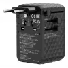 Verbatim Charge 'n' Travel 170W Universalus kelioninis adapteris juodas