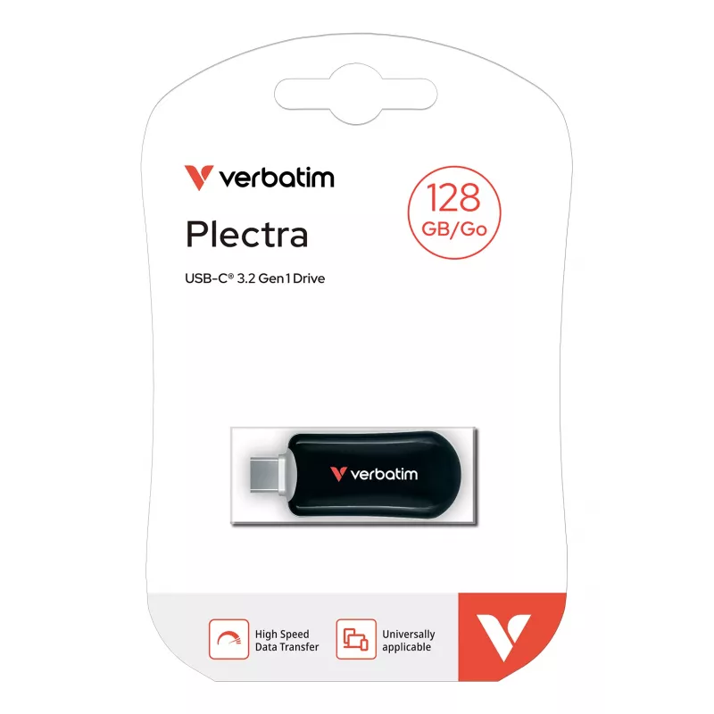 Verbatim Plectra USB-C atmintukas juodas 128GB