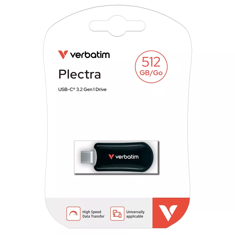 Verbatim Plectra USB-C atmintukas juodas 512 GB
