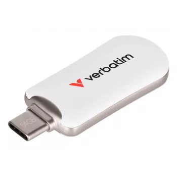 Verbatim Plectra USB-C atmintukas baltas 64 GB