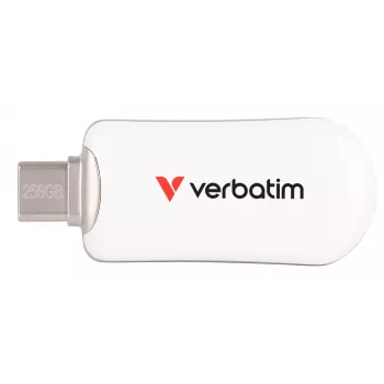 Verbatim Plectra USB-C atmintukas baltas 256GB