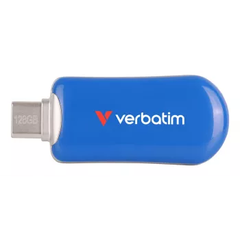 Verbatim Plectra USB-C atmintukas mėlynas 128GB, 128 GB, USB Type-C, 3.2 Gen 1 (3.1 Gen 1), 100 MB/s, be dangtelio, mėlynas
