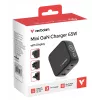 Verbatim Mini GaN įkroviklis 65W su ekranu, vidinis, AC, 20 V, juodas