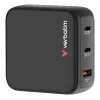 Verbatim Mini GaN įkroviklis 100W su ekranu, AC, 20 V, juodas
