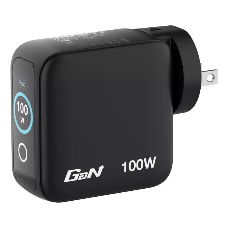 Verbatim Mini GaN įkroviklis 100W su ekranu, AC, 20 V, juodas