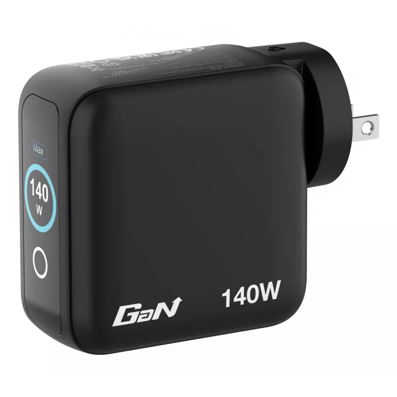Verbatim Mini GaN įkroviklis 140W su ekranu, patalpų, AC, 28 V, juodas