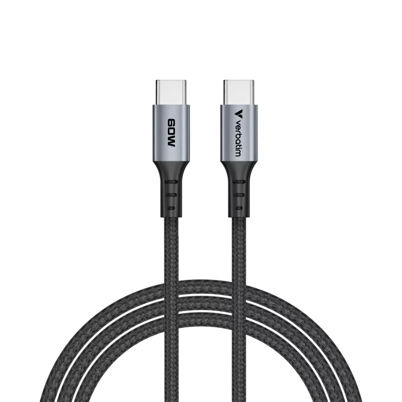 Verbatim Sync & Charge USB-C laid 60W, 1,2 m, juoda