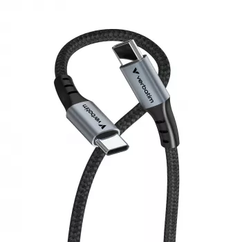 Verbatim Sync & Charge Cable - 100W USB-C į USB-C 120 cm, 1,2 m, USB C, USB C, USB 2.0, 0,48 Gbit/s, Juoda