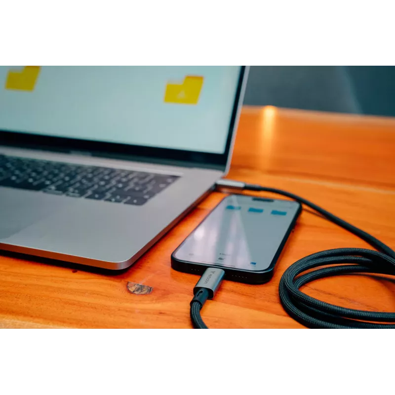 Verbatim Sync & Charge USB C į USB C 240W 40 Gbps 120 cm, 1,2 m, USB C, USB C, USB4 Gen 2x2, 40 Gbit/s, Juoda