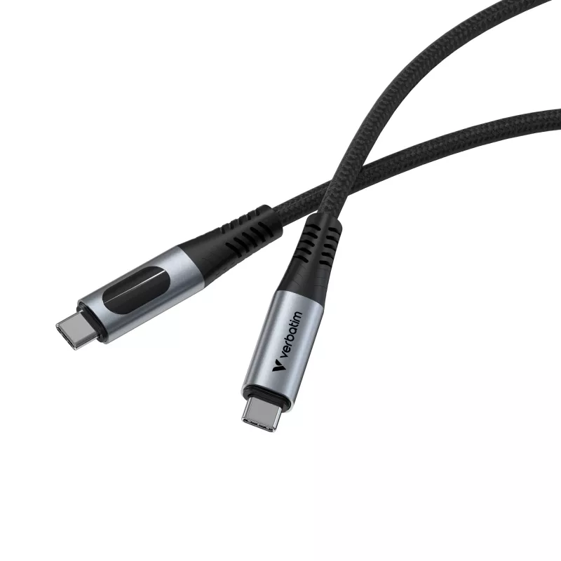 Verbatim Sync & Charge USB C į USB C 240W 40 Gbps Ekranas 120 cm