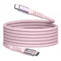 Verbatim Sync & Charge Magnetic Cable 60W USB-C į USB-C 120 cm rožinė