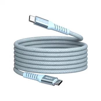 Verbatim Sync & Charge Magnetic laidas - 100W USB-C į USB-C 120 cm mėlynas